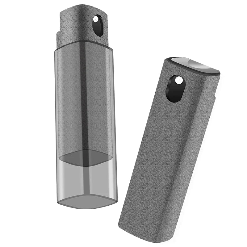 2 in 1 Phone Screen Cleaner Spray Computer Mobile Phone Screen Dust Remover Tool Microfiber Cloth for Iphone Ipad Apple Polish